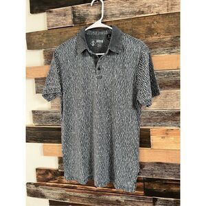Indigo Star NWT Heather Black Short Sleeve Polo Shirt Men's Size S